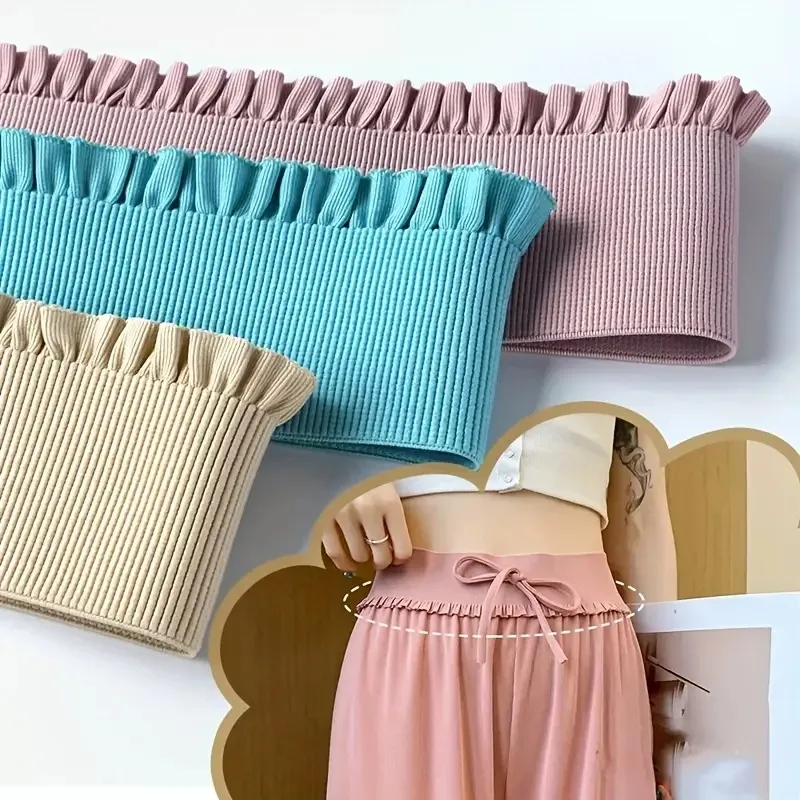 Sewing Hemming - 1M kantstof, rekbaar, breed kantlint, elastische