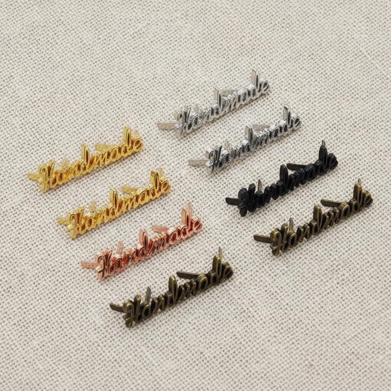 Sewing Label - 10 stuks handgemaakte metalen labelletjes met