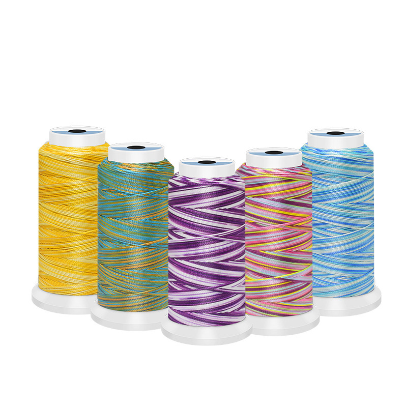 Sewing Thread In Textile - 0.5/0.8/1Mm Polyester Regenboog Kleuren Diy Borduurwerk
