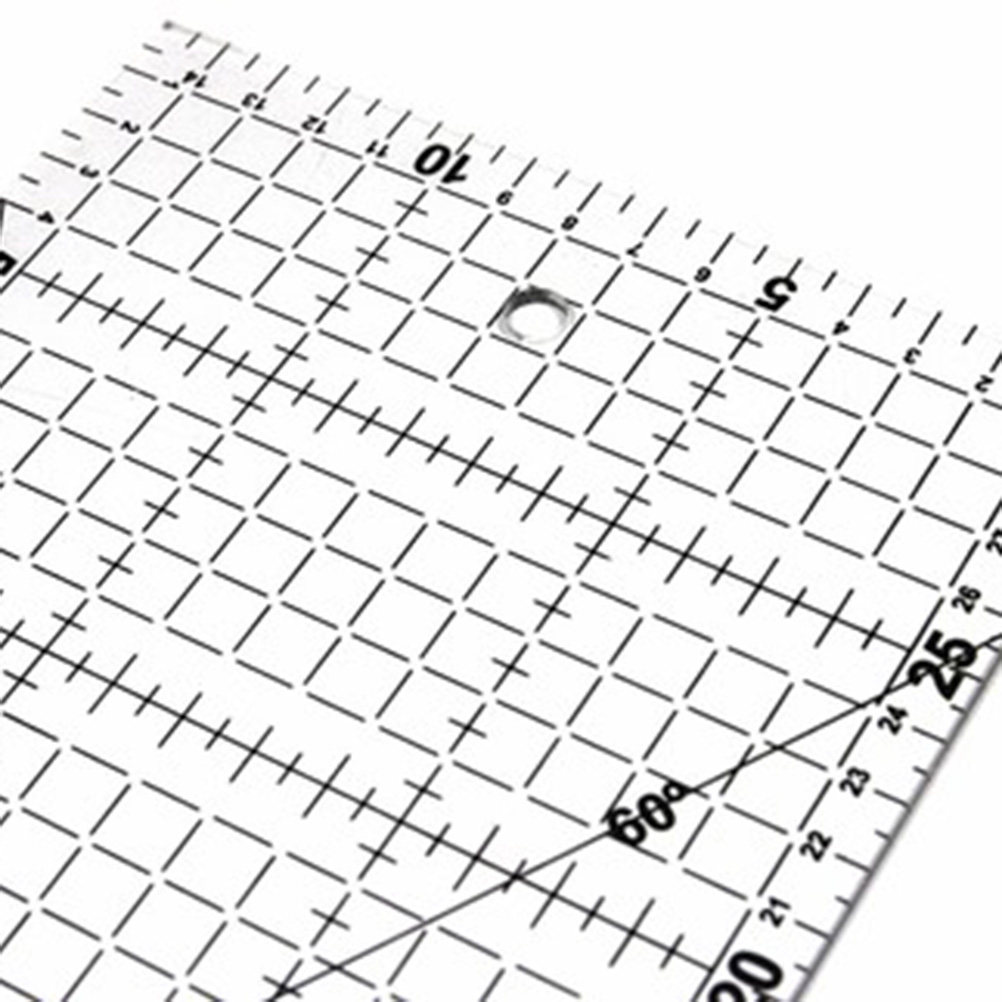 Sewing Hemming - Naailiniaal, recht meetgereedschap, quiltingliniaal, doe-het-zelf zoomgereedschap