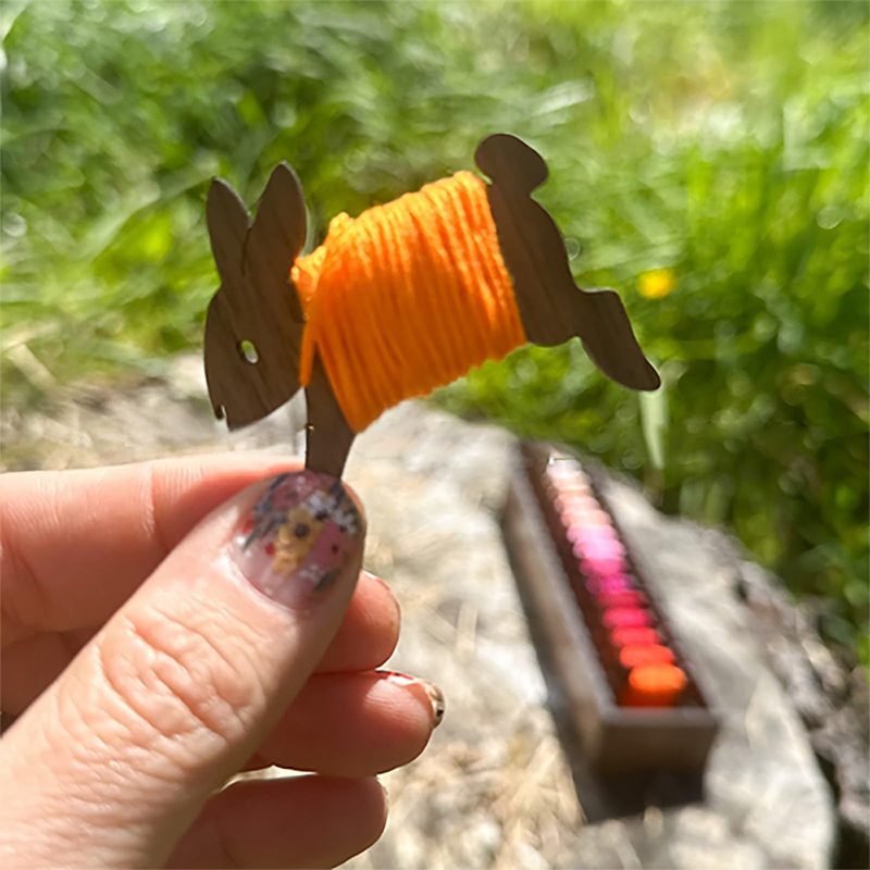 Houten Dier Schapen Kat Spoel  - Embroidery Floss Thread recensie en prijs