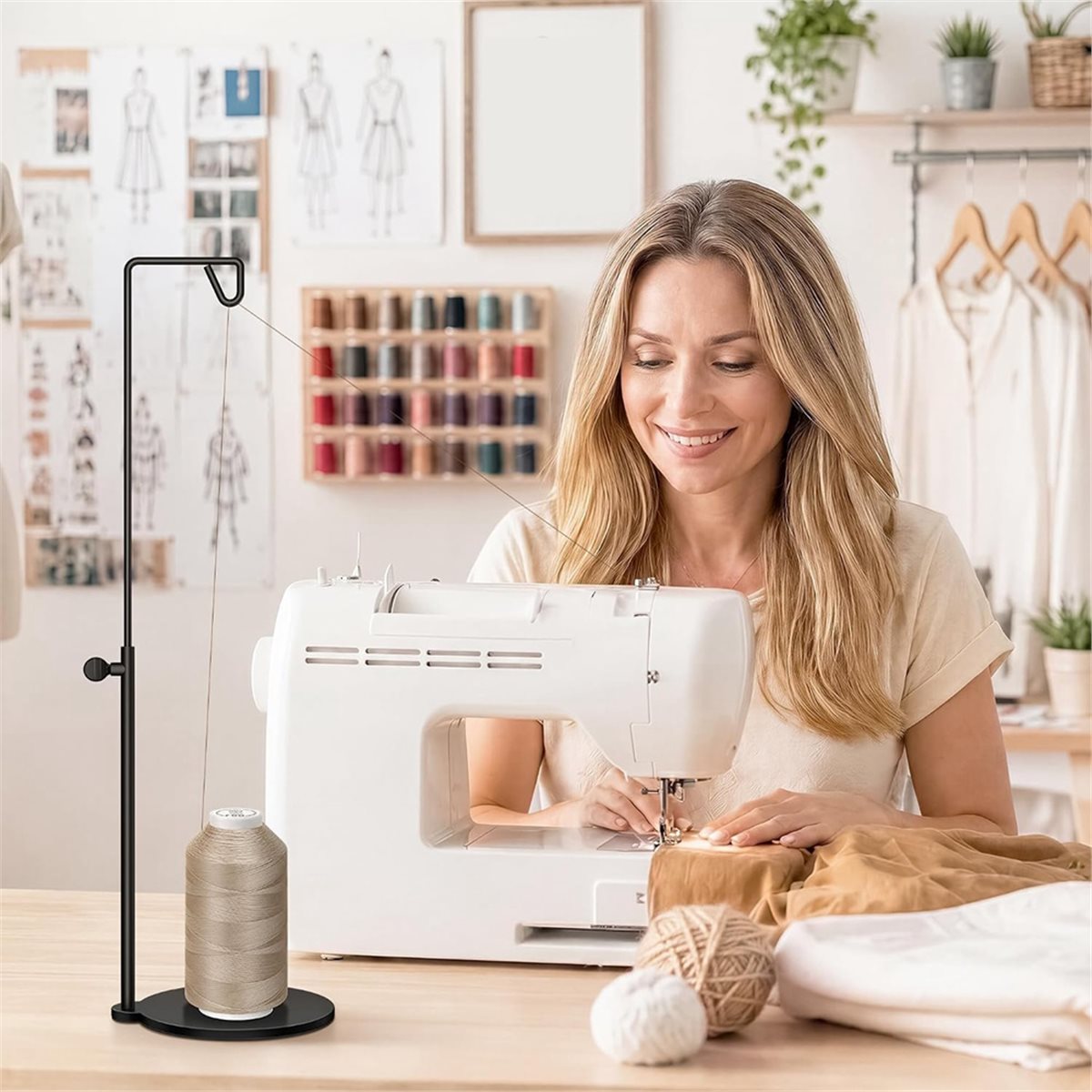Verstelbare conische draadhoud - Serger Thread Cone recensie en prijs