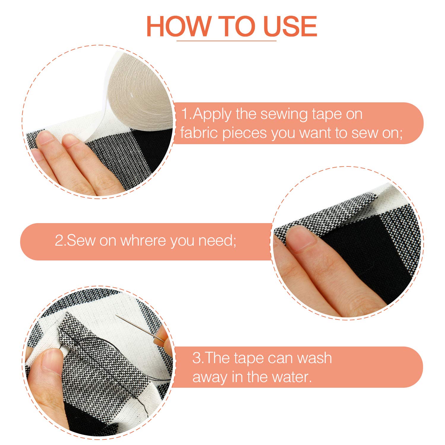 20m Wateroplosbare Plakband Ti - Sewing Label recensie en prijs