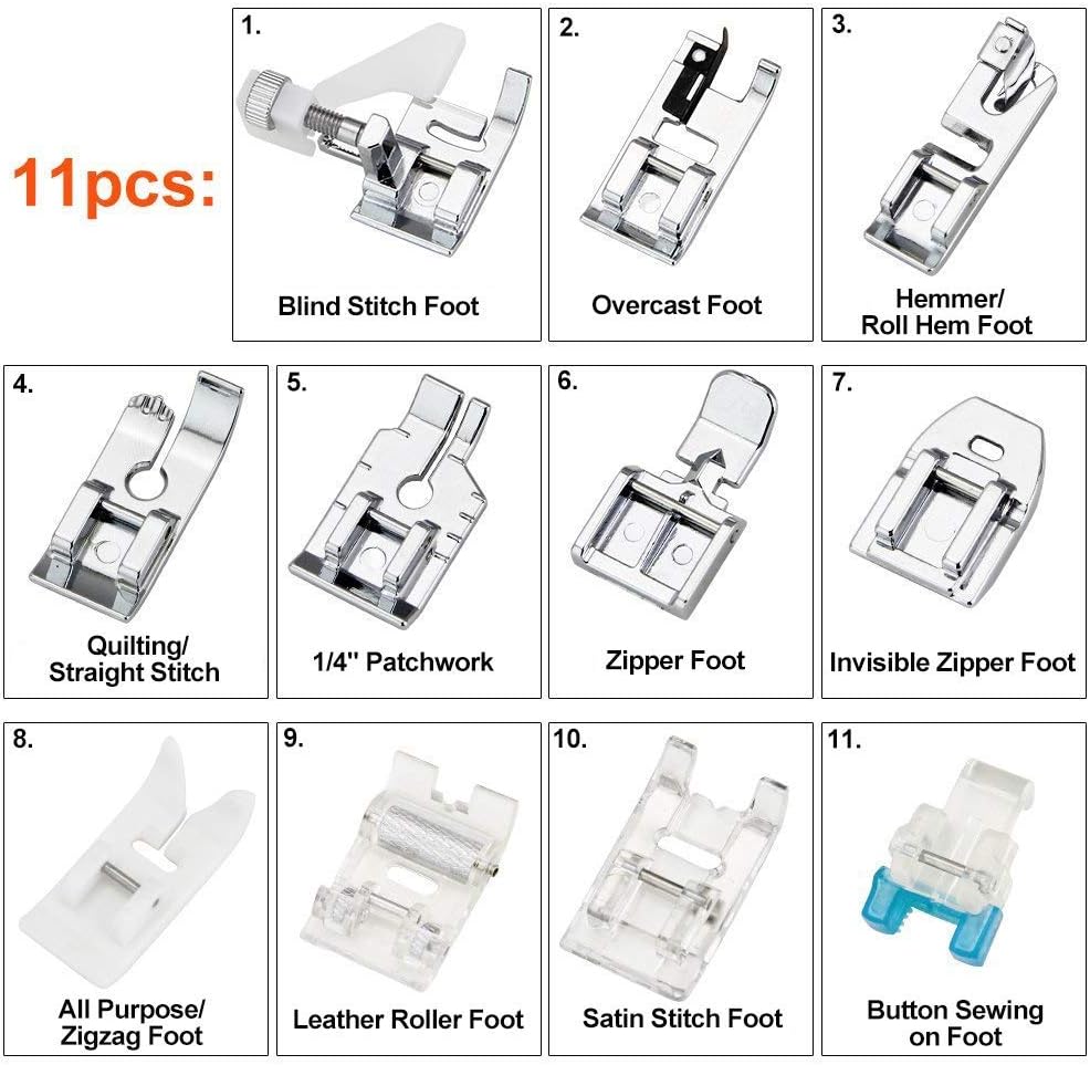 11-delige naaivoetenset - Wand - Sewing Tt recensie en prijs