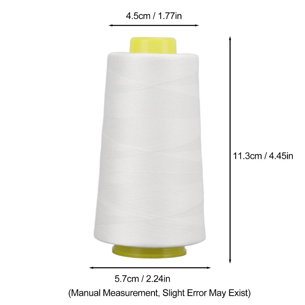 4 stuks, elk 3000 yards, witte - Serger Thread Cone recensie en prijs