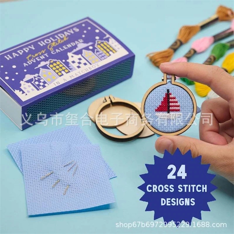 24-dagen Countdown Cross Stitc - Embroidery Floss Thread recensie en prijs